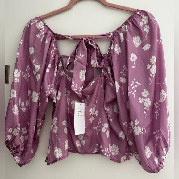PURPLE BLOUSE - Picture 2 of 5